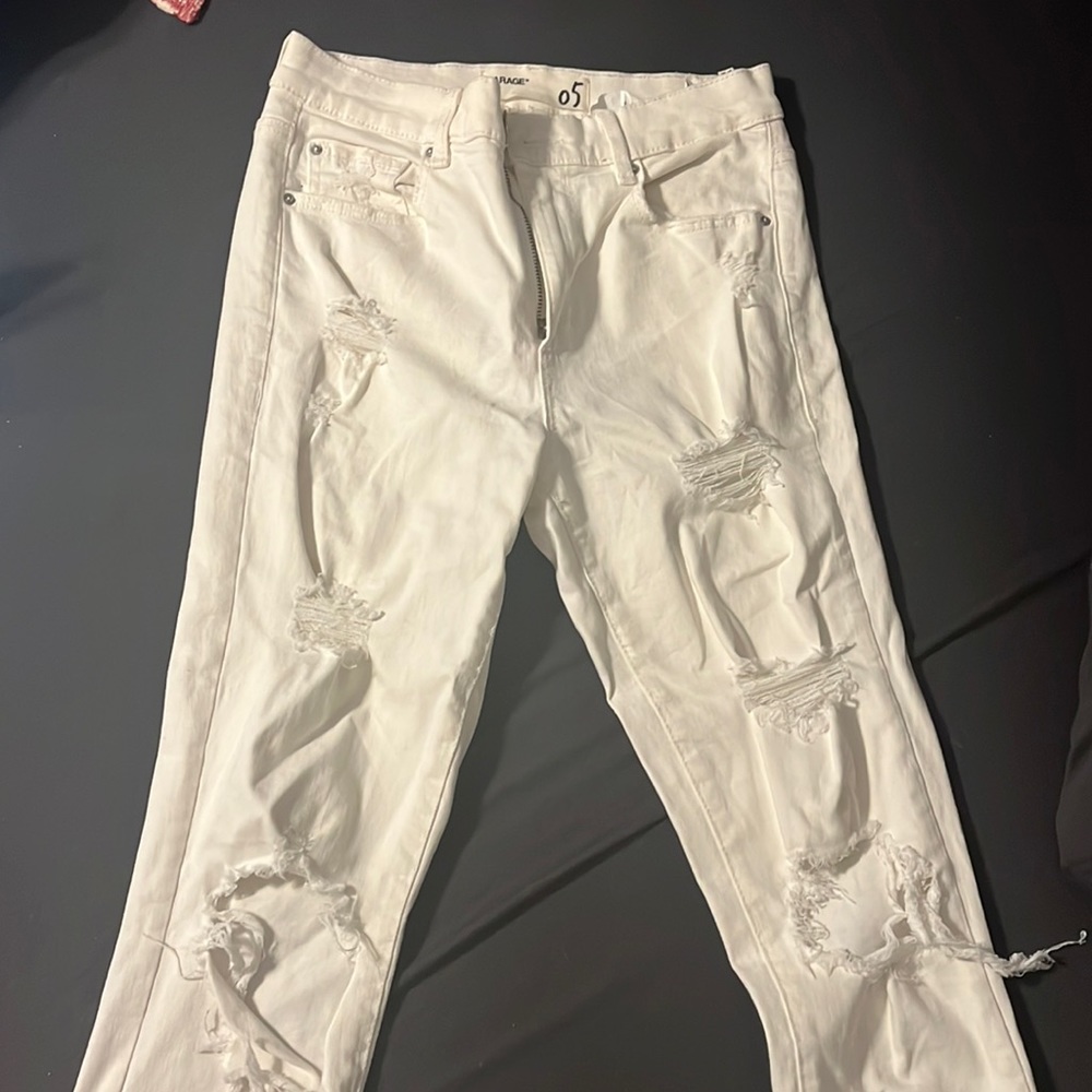 Garage white jeans